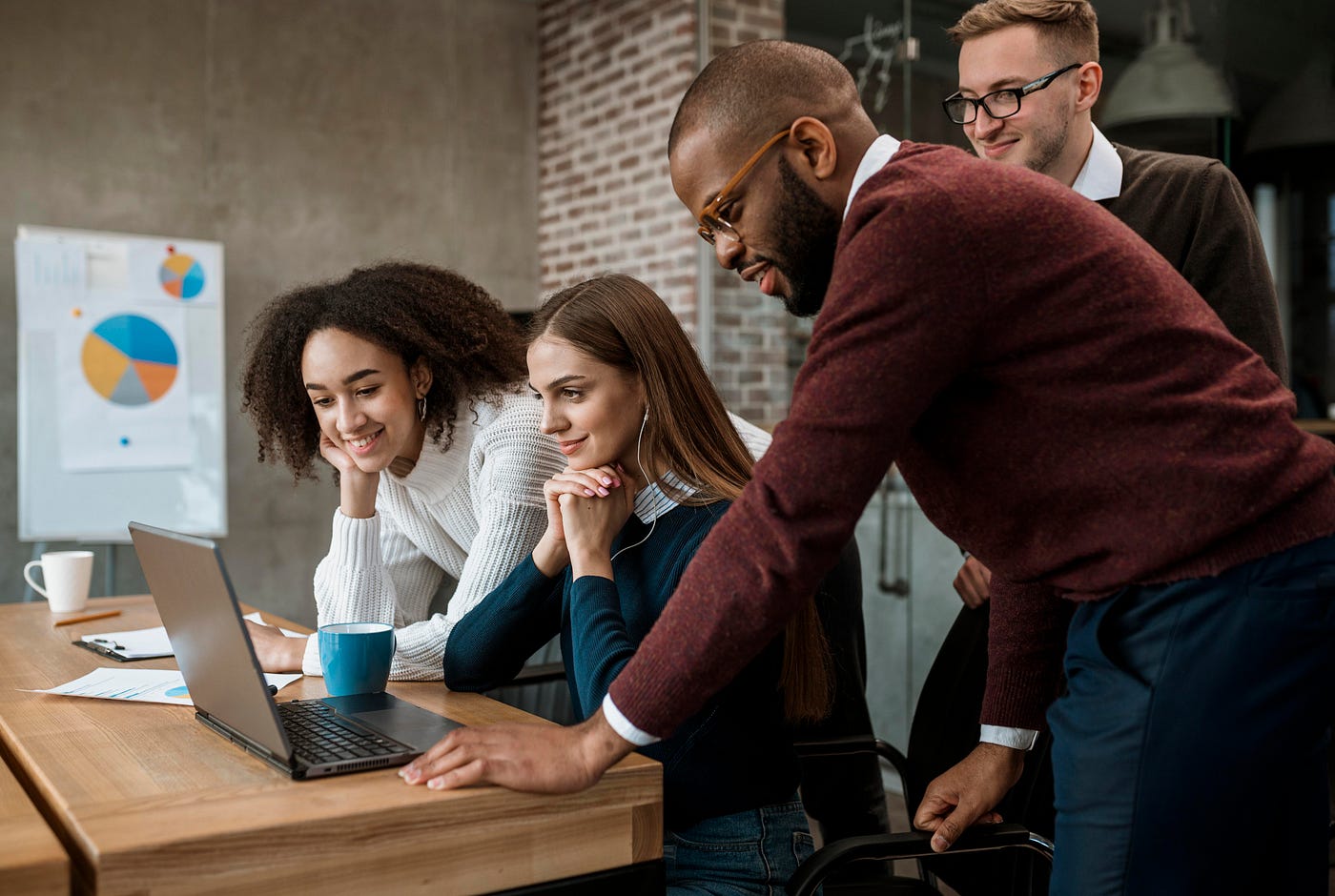 Professionelles IT-Team bei der Arbeit